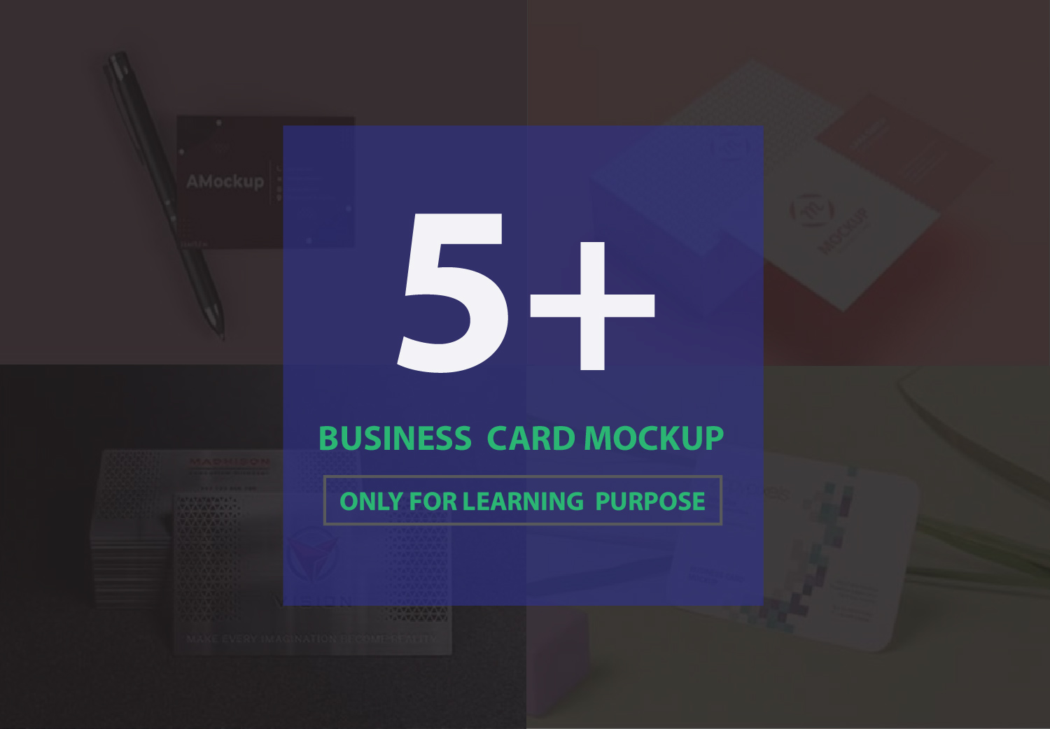 Business Card Mockup Bundle 12